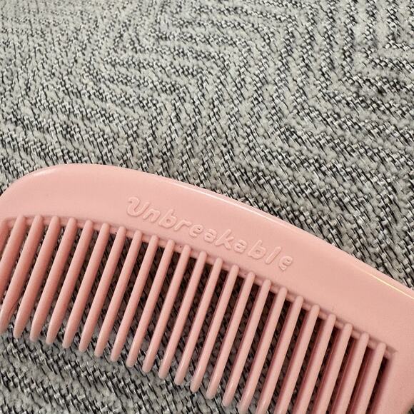 Vintage 6" Unbreakable Pocket Comb Pink Plastic - Picture 2 of 3